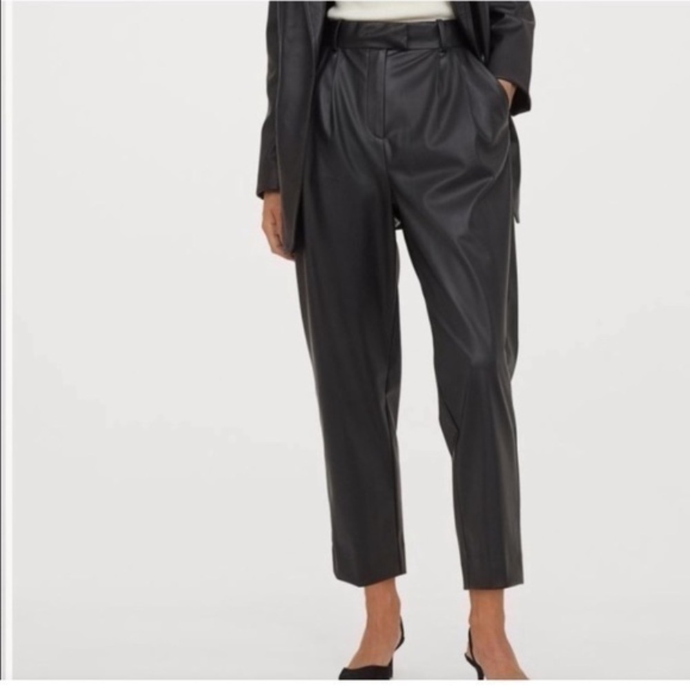 H&M faux leather pants